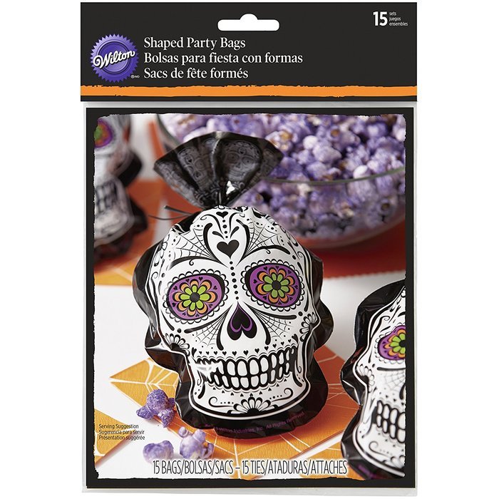 Wilton 1912-0450 Deadly Soiree Shaped Party Bag, Assorted N2