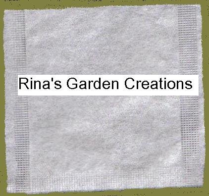 Rina's Garden Heat Sealable Empty Tea Filter Bags - 4" x 5" - 500 Bulk N3