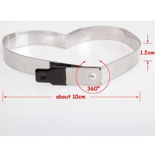 ACE Kitchen Heart Shaped Cook Fried Egg Mold Stainless Steel Mould N3