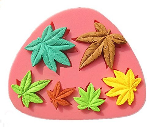 Marijuana Maple Leaves Silicone Mold for fondant, gum paste, chocolate