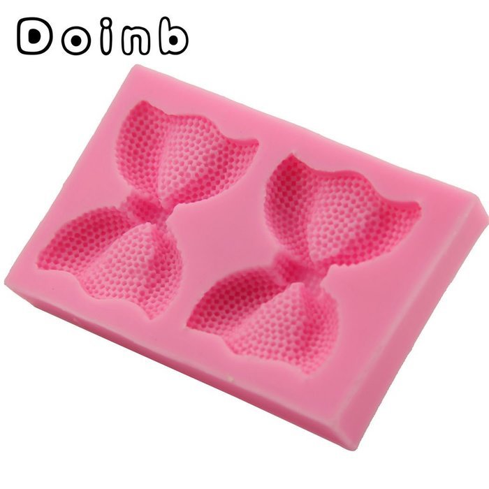 Doinb Jewel Butterfly Knot Bowknot Fondant Silicone Molds Outer Size 9.5x6x1.5CM GJM-1773 FDA N33