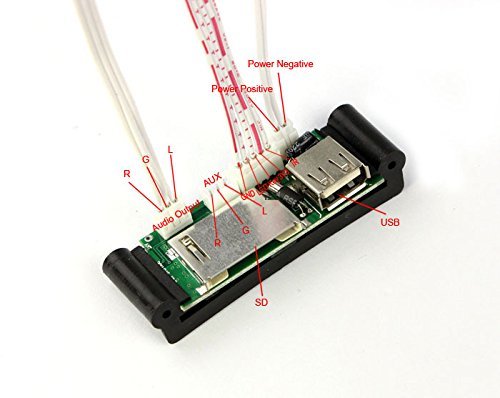365Cor(TM)2015 Pro 5-12V DIY USB/SD/MMC MP3 WAV AUX Amplifier Decoder Board Module With Remote Controller N2