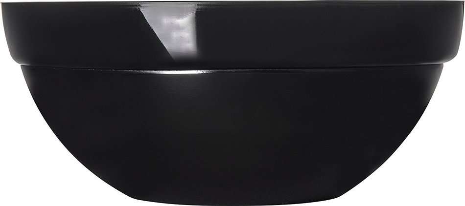 Carlisle 810003 Acrylic Stack Bowl, 3 qt. Capacity, 9.44 x 3.94", Black (Case of 4) N7