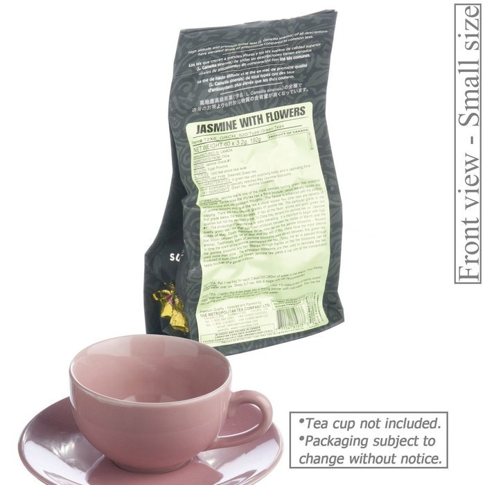 Metropolitan Tea 60 Count Classic Teabags, Jasmine with Flowers N2