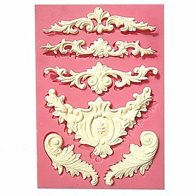 Sher European Relief Lace Mold Fondant Cake Molds Soap Chocolate Mould For The Kitchen Baking N3