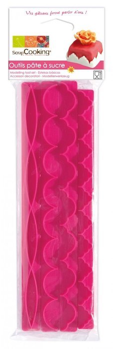 ScrapCooking 4-Decorative Fondant Frill Cutters