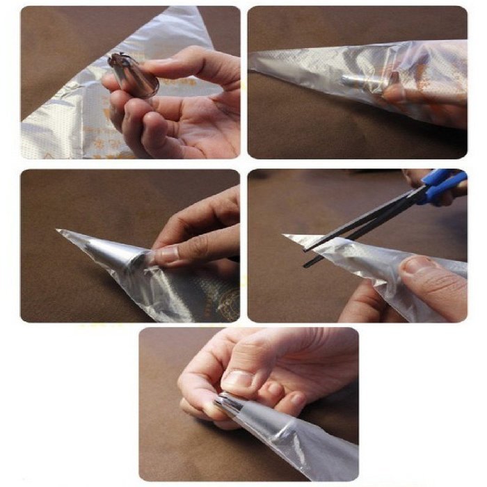 Meidus likable Mini 100Pcs/Set Disposable Pastry Bag Cake Cupcake Decorating Bags Small N3