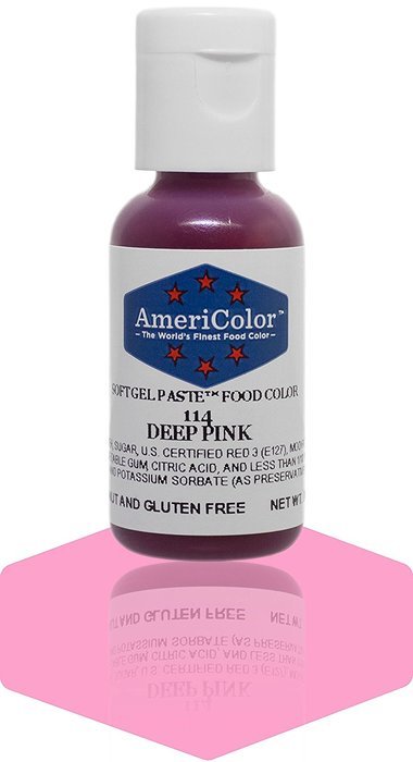 AmeriColor Soft gel paste Deep Pink .75 oz. bottle GP114