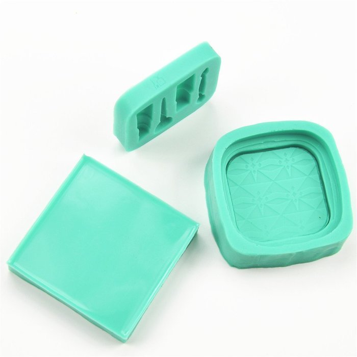 TANGCHU Dressing Case Lipstick Powder Puff Silicone Fondant Cake Chocolate Molds for Kitchen Baking N5