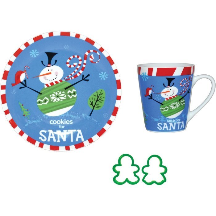 Holiday Christmas Cookies for Santa 4 Piece Set