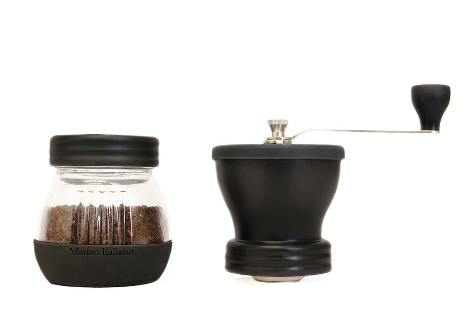 Manual Coffee Grinder - Adjustable Ceramic Burr Grinders with Hand Crank N5