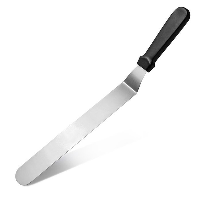 New Star Foodservice 38118 Angled Icing Spatula, 16.5-Inch, Silver