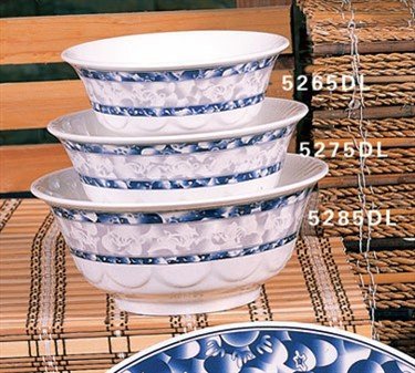 Thunder Group 12-Pack Blue Dragon Scalloped Bowl, 6-1/4-Inch Diameter, Blue