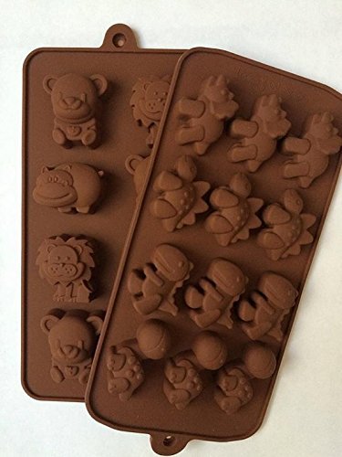 Animal and Dinosaur Silicone Candy, Crayon or Ice Mold