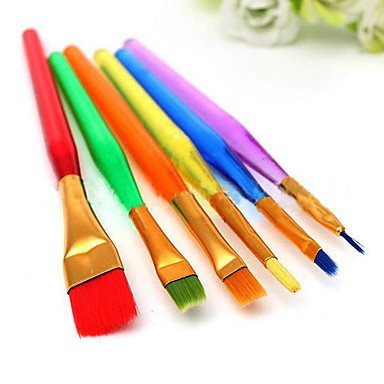 Y&XL&H 6 pcs Cake Brush Fondant Decor Painting Tool Icing Set Dusting DIY Sugarcraft N3