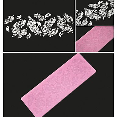 Sher FOUR-C Decorating Supplies Silicone Baking Mat Sugar Lace Mold for Design,Silicone Mat Fondant Cake Tools... N2