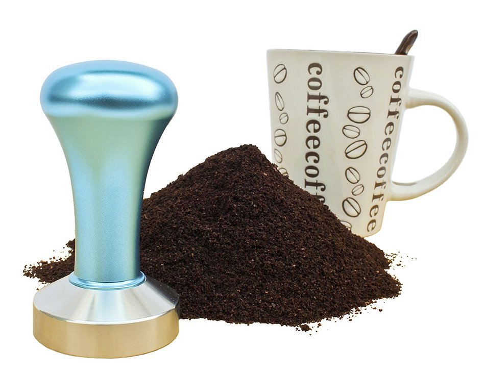 Zoie + Chloe Stainless Steel Espresso Coffee Tamper - 49mm Flat Base N9