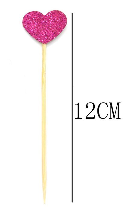 PuTwo 20 Counts Wedding Cake Decorating Frozen Cupcake Toppers Toothpicks, Sliver/Blue/Snow N26