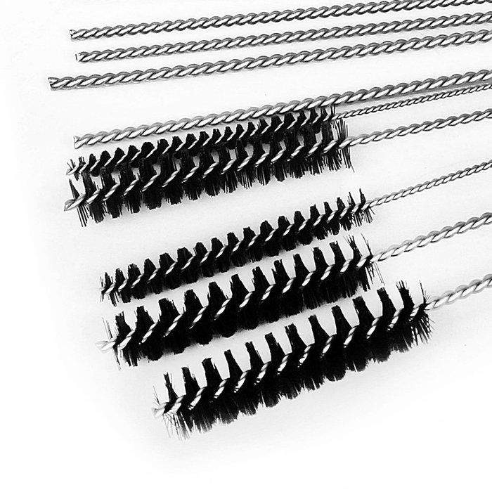 Anntlent 4 Inch Nylon Tube Brush Cleaning Set Carburetor Carbon Dirt Jet Remove 10 Cleaning Needles + 5 Brushes... N8