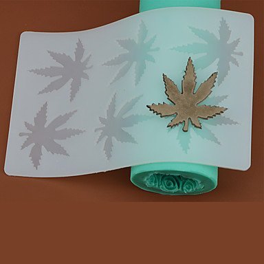 Y&XL&H 6 Hole Maple Leaf Shape Chocolate Plugin Mold for Cake Decoration Baking Mold Silicone Material N2