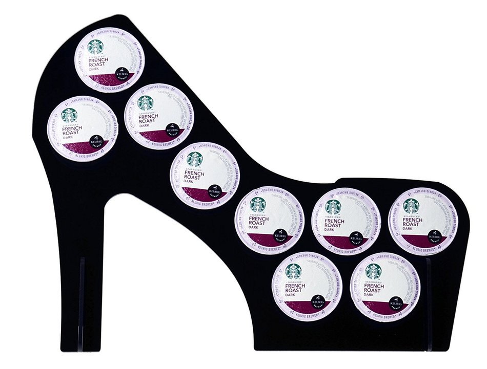 Marketing Holders High Heel Acrylic 9-Slot Keurig K-Cup Holder (Solid Yellow) N6