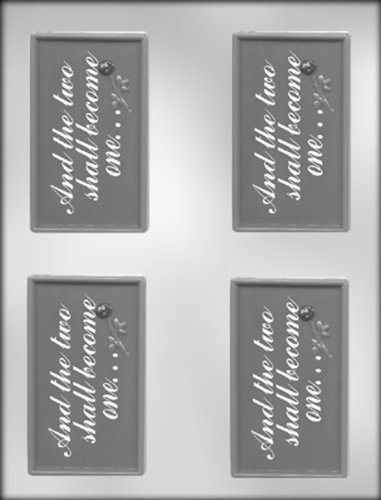 CK Products 3-3/4-Inch "And The Two Shall Become one . . ." Chocolate Mold