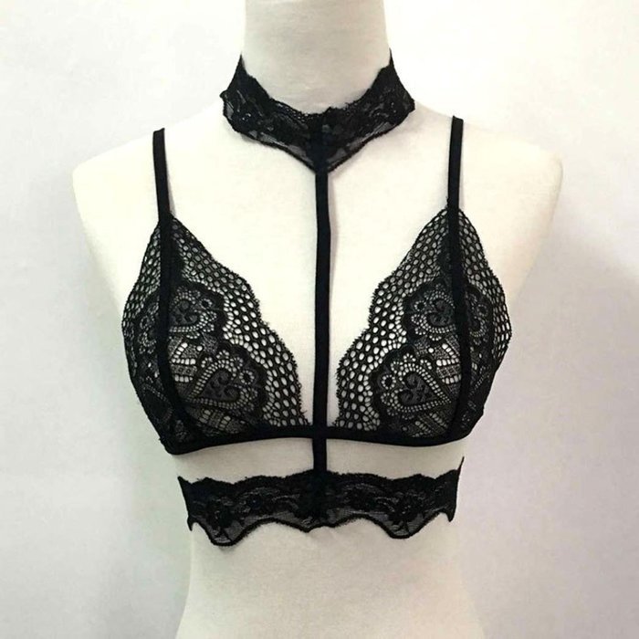Underwear ，Beautyvan Comfortable Fashion Women Sexy Translucent Underwear Sheer Lace Strap Lingerie Bra Top Bustier... N13
