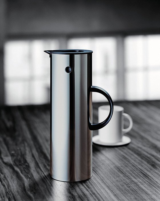 Stelton EM77 Vacuum Jug, 33.8 oz, steel N6