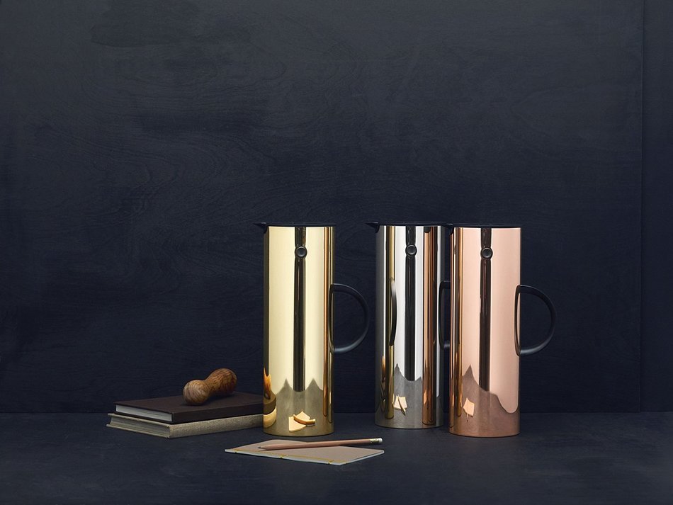 Stelton EM77 Vacuum Jug, 33.8 oz, steel N7