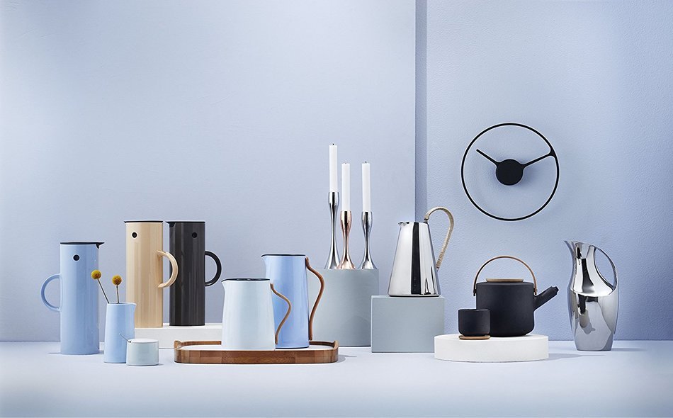 Stelton EM77 Vacuum Jug, 33.8 oz, steel N9