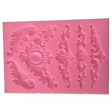 Sher Silicone Cake Border Mold European Lace Silicone Mold For Cupcake Decorating Chocolate Arts & Crafts Kitchen... N2