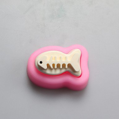 Sher Fish bones Shaped Soap Molds Mooncake Mould Fondant Cake Chocolate Silicone Mold, Decoration Tools Bakeware N2
