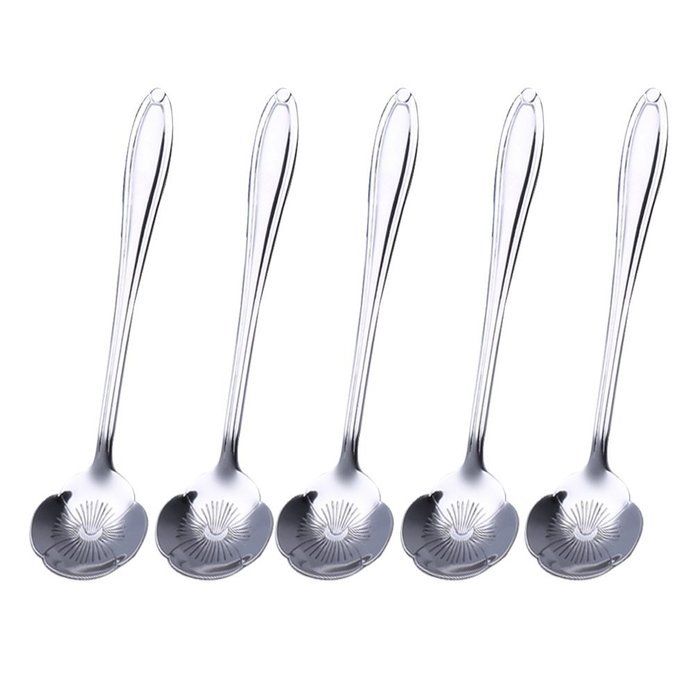 Coffee Scoops, Stainless Steel Tableware Creative Sunflower Flower Pattern Coffee Spoons Stirring Spoon Sugar... N20