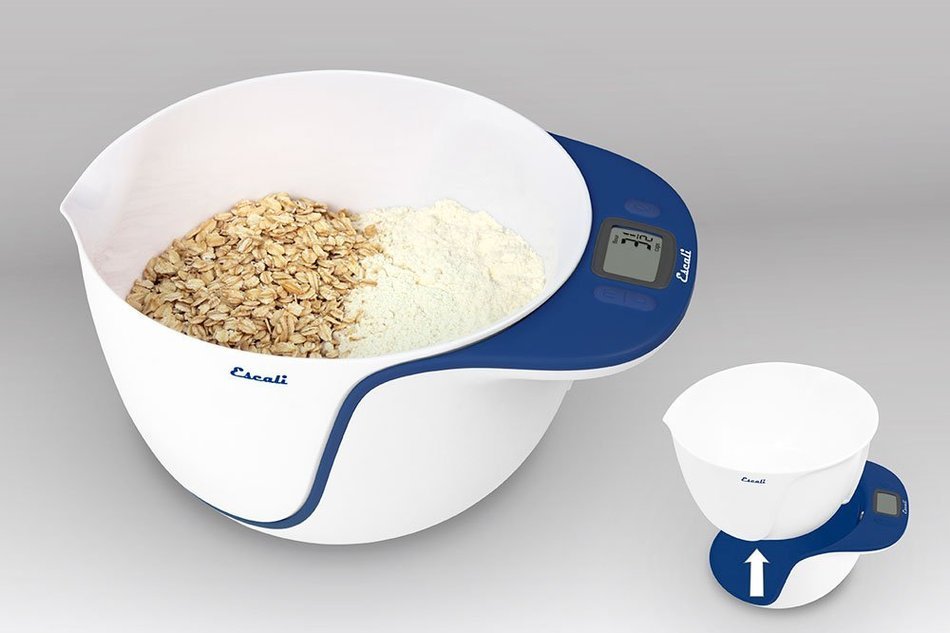 Escali MB115KG Taso Mixing Bowl and Digital Scale 11Lb/5Kg, Kiwi Green N8
