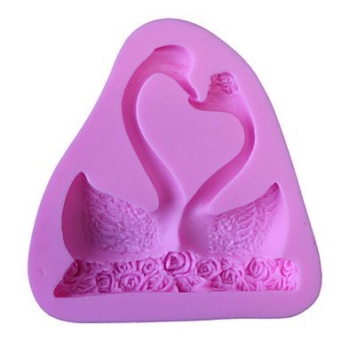 Sher Bakeware Silicone Swan Couple Fondant Mold Cake Decoration Mold N2