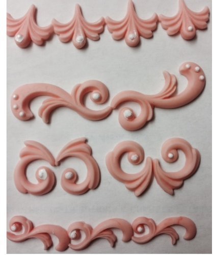 Oasis Supply Romantic Ornament Mold, Silicone N3