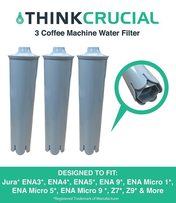 3 High Quality Jura Clearyl White Water Filters, Fit Coffee Machines ENA3, ENA4, ENA5, J6, J9 and J95, Part 67879...