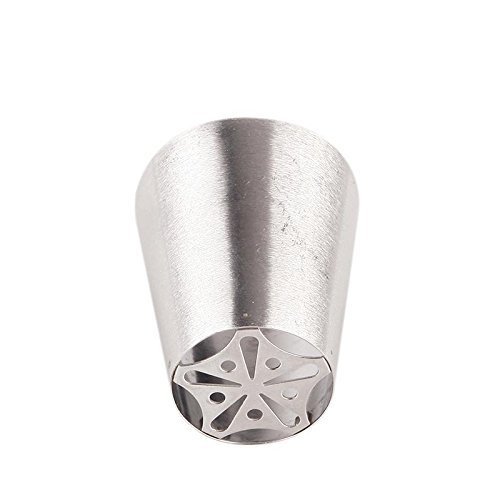 Cake Decorating Piping Tips 15 Pcs Stainless Steel Russian Tulip Icing Piping Kit Nozzles Cake Decoration Tips... N14