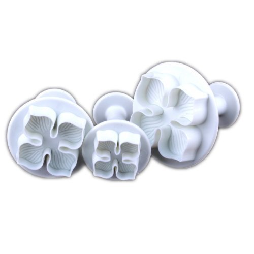 Set of 3pcs laurustinus plunger Cutter cake decorating fondant embossing tool N2