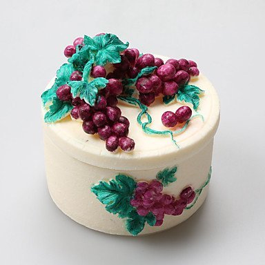 Y&XL&H Grape Soft Clay Resin Box Silicone Fondant Cake Jewelry Box Chocolate Silicone Molds,Decoration Tools Bakeware N5