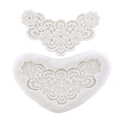 Lace Flowers in Heart Mold by CK