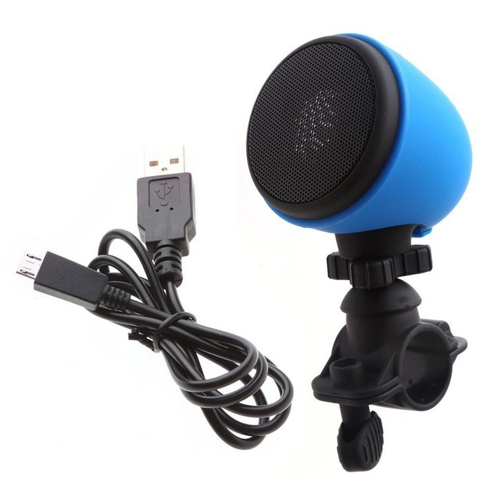 Outdoor Waterproof Bicycle Bluetooth Music Rechargeable Speaker Player Blue N3