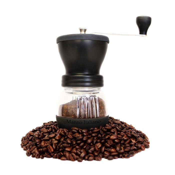 Manual Coffee Grinder - Adjustable Ceramic Burr Grinders with Hand Crank N6