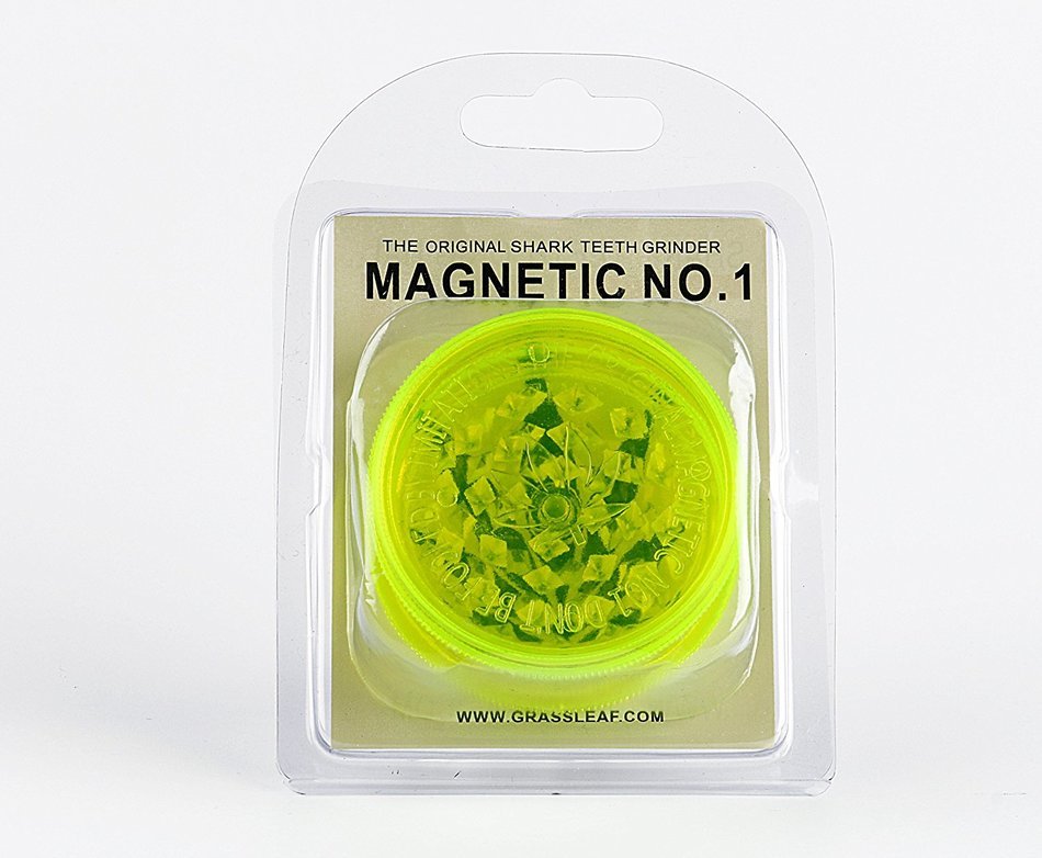 3-Part Acrylic Grinder with Magnet Solid Colored Cover (Green) N8