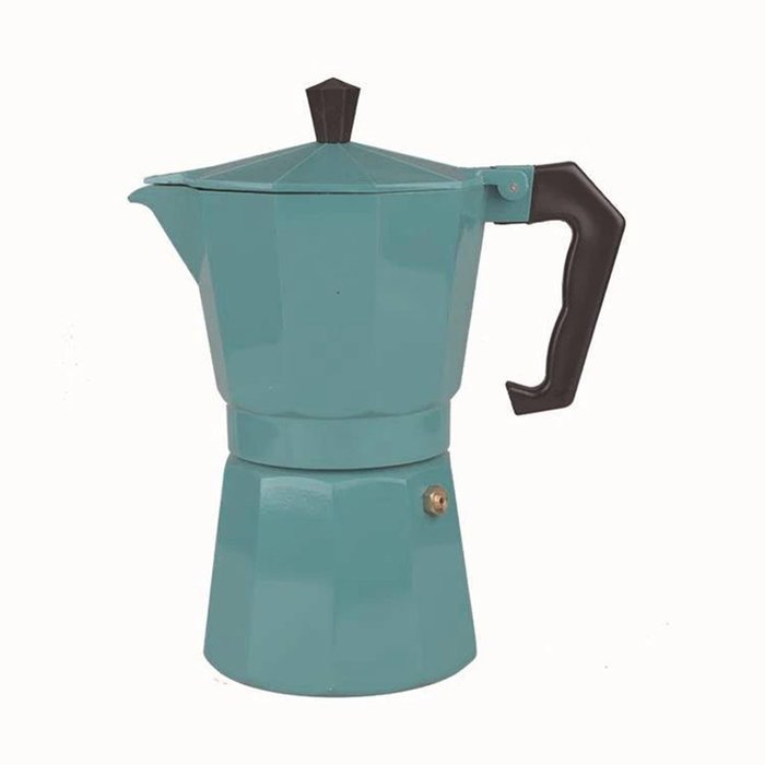 240ml Kitchen Aluminum Stovetop Moka Pot Italian Espresso Maker Percolator, Dark Green N10