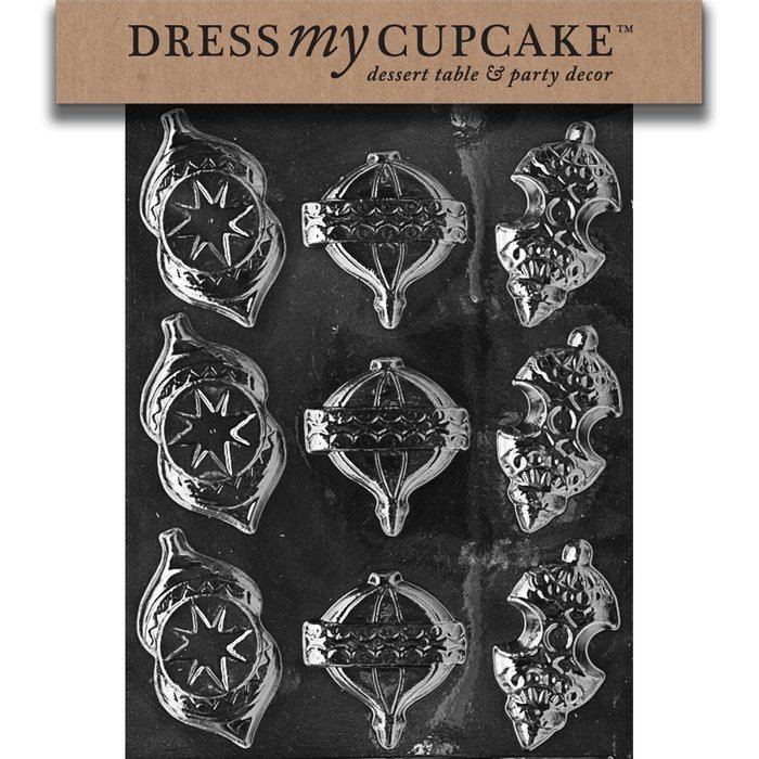 Dress My Cupcake DMCC197 Chocolate Candy Mold, Bow Package, Christmas N109