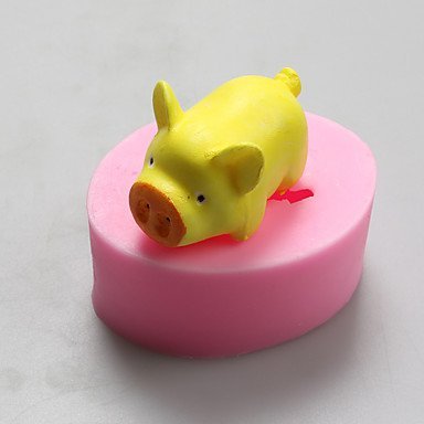 Sher Pig Chocolate Silicone Molds,Cake Molds,Soap Molds,Decoration Tools Bakeware