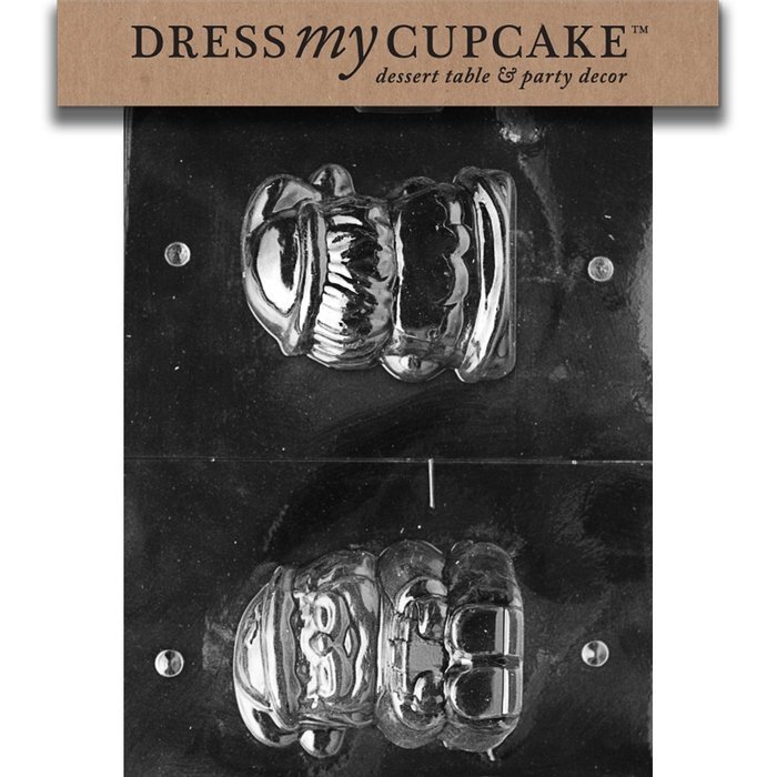Dress My Cupcake DMCC197 Chocolate Candy Mold, Bow Package, Christmas N115