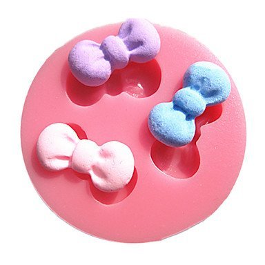 Sher Mini Bowknot Set Fondant Cake Molds Chocolate Mould For The Kitchen Baking Sugar Cake Decoration Tool