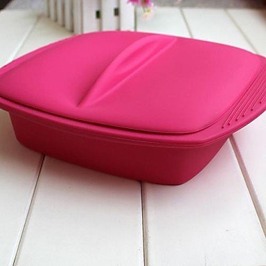 Y&XL&H Cubic Bowl for Baking, Storage or Outdoor Camping, Food Safe Silicone Material, Random Color N4